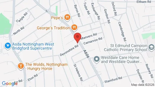 Apartments for rent i Nottingham - Nottinghamshire - kort over placeringen