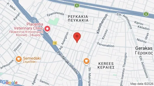 Apartments for rent i Agia Paraskevi - kort over placeringen