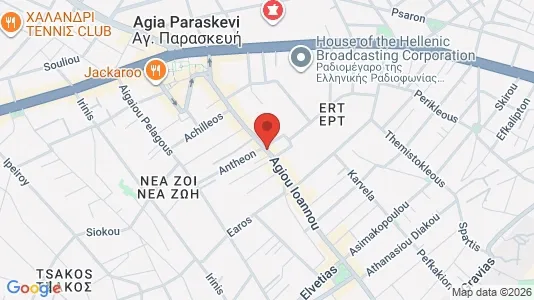 Apartments for rent i Agia Paraskevi - kort over placeringen