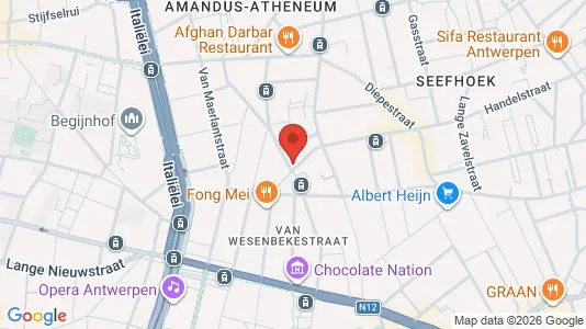 Apartments for rent i Stad Antwerp - kort over placeringen