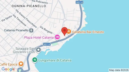 Apartments for rent i Catania - kort over placeringen