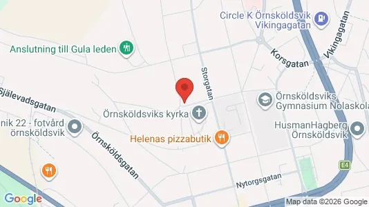 Apartments for rent i Örnsköldsvik - kort over placeringen