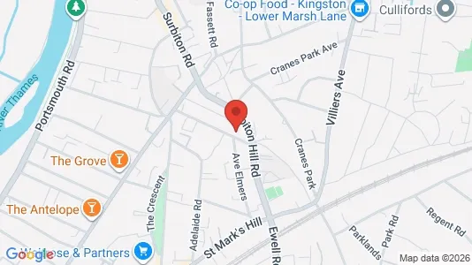 Rooms for rent in Surbiton - Surrey - Photo from Google Street View