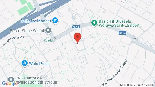 Apartments for rent i Brussels Sint-Lambrechts-Woluwe - kort over placeringen