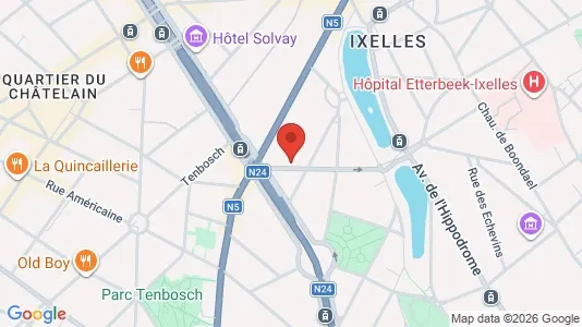 Apartments for rent i Brussels Elsene - kort over placeringen