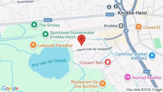 Apartments for rent i Knokke-Heist - kort over placeringen