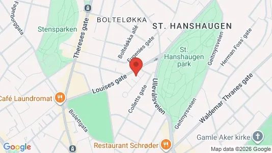 Apartments for rent i Oslo St. Hanshaugen - kort over placeringen