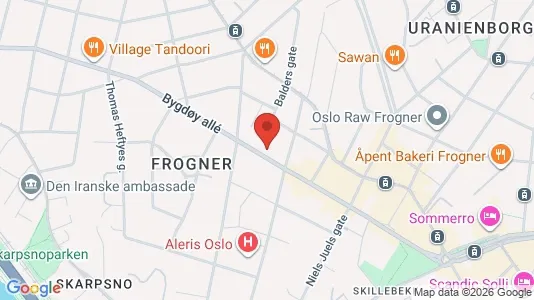 Apartments for rent i Oslo Frogner - kort over placeringen
