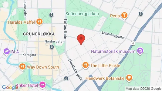 Apartments for rent i Oslo Grünerløkka - kort over placeringen