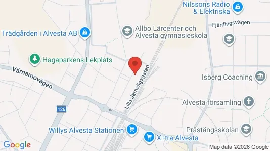 Apartments for rent i Alvesta - kort over placeringen
