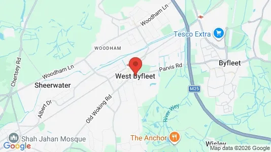 Houses for rent i West Byfleet - Surrey - kort over placeringen