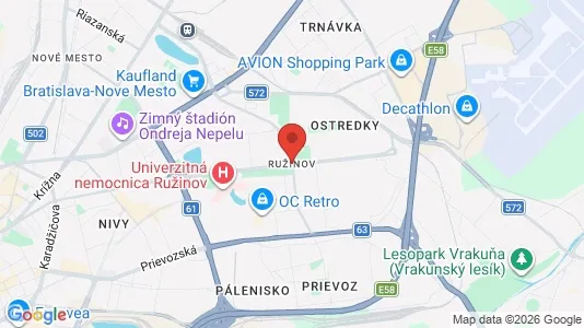 Apartments for rent in Bratislava Ružinov - Photo from Google Street View