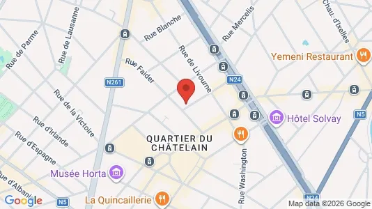 Apartments for rent i Brussels Elsene - kort over placeringen