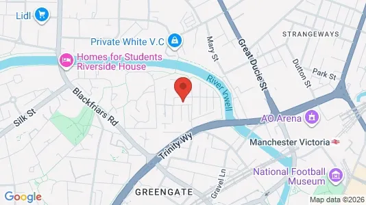 Apartments for rent i Salford - Lancashire - kort over placeringen