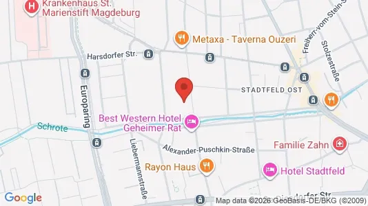 Apartments for rent i Magdeburg - kort over placeringen