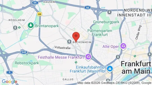 Apartments for rent i Frankfurt Innenstadt II - kort over placeringen