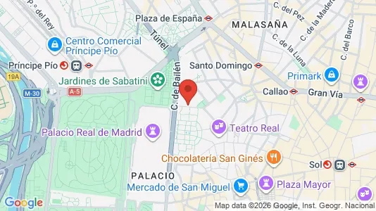 Apartments for rent i Madrid Centro - kort over placeringen