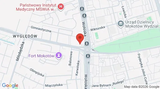 Apartments for rent i Warszawa Mokotów - kort over placeringen
