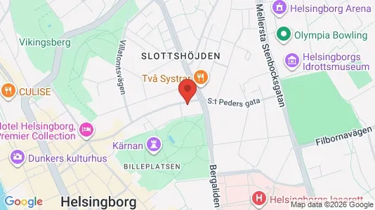 Apartments for rent i Helsingborg - kort over placeringen