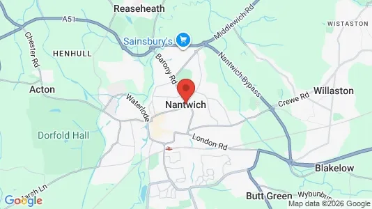 Apartments for rent i Nantwich - Cheshire - kort over placeringen