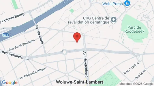 Apartments for rent i Brussels Sint-Lambrechts-Woluwe - kort over placeringen