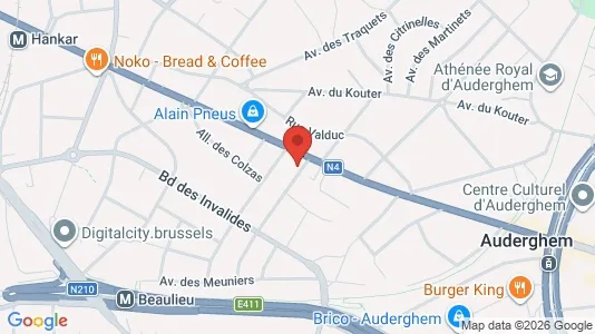 Apartments for rent i Brussels Oudergem - kort over placeringen