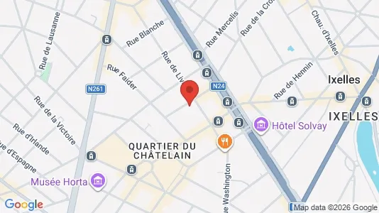 Apartments for rent i Brussels Elsene - kort over placeringen