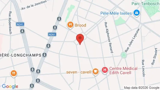 Apartments for rent i Brussels Elsene - kort over placeringen