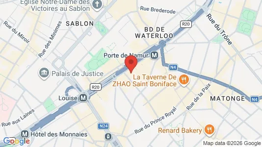 Apartments for rent i Brussels Elsene - kort over placeringen