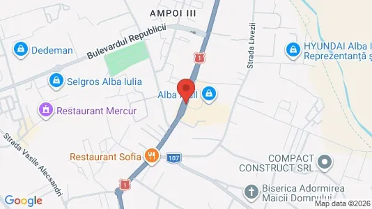 Apartments for rent i Alba Iulia - kort over placeringen