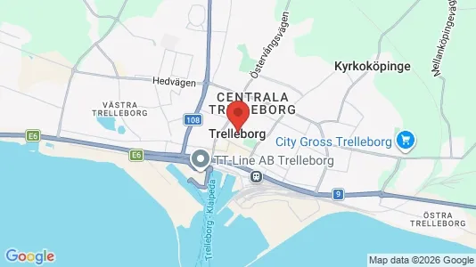Apartments for rent i Trelleborg - kort over placeringen