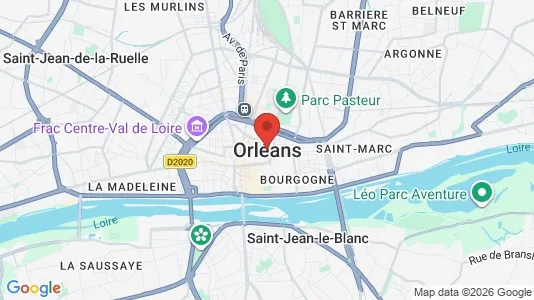 Apartments for rent i Orléans - kort over placeringen