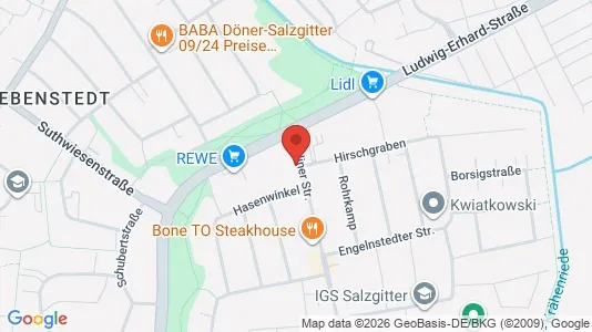 Apartments for rent i Salzgitter - kort over placeringen