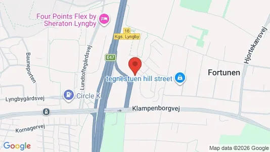 Apartments for rent i Kongens Lyngby - kort over placeringen