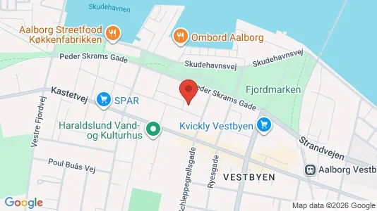 Apartments for rent i Aalborg Center - kort over placeringen