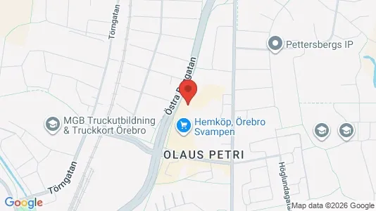 Apartments for rent i Örebro - kort over placeringen