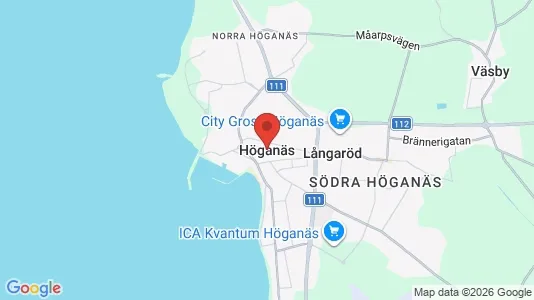 Apartments for rent i Höganäs - kort over placeringen