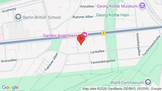 Apartments for rent i Berlin Charlottenburg-Wilmersdorf - kort over placeringen
