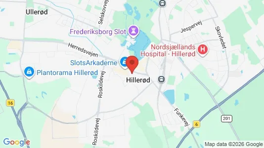 Apartments for rent i Hillerød - kort over placeringen
