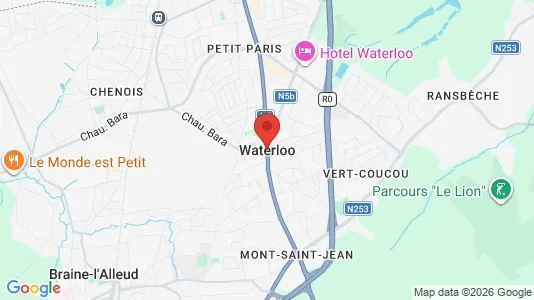 Apartments for rent i Waterloo - kort over placeringen