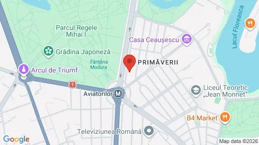 Apartments for rent i Bucharest - Sectorul 1 - kort over placeringen