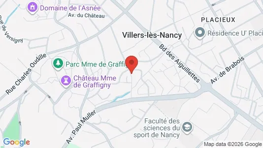 Apartments for rent i Nancy - kort over placeringen