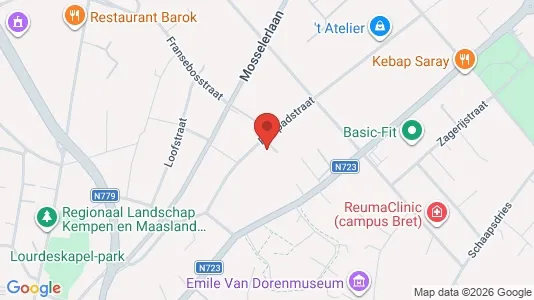 Apartments for rent i Genk - kort over placeringen