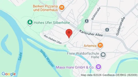 Apartments for rent i Halle (Saale) - kort over placeringen