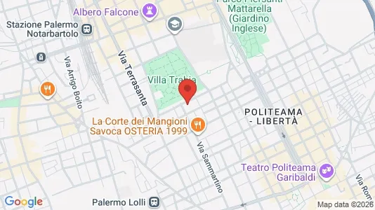 Apartments for rent i Palermo - kort over placeringen