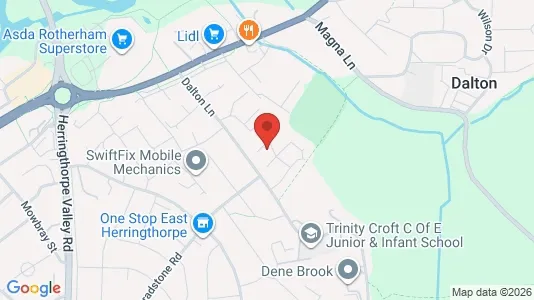 Apartments for rent i Rotherham - South Yorkshire - kort over placeringen