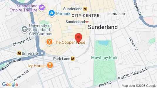 Apartments for rent i Sunderland - Tyne and Wear - kort over placeringen