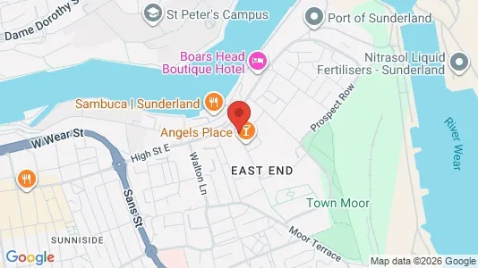 Apartments for rent i Sunderland - Tyne and Wear - kort over placeringen