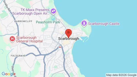 Apartments for rent i Scarborough - North Yorkshire - kort over placeringen
