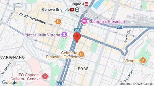 Rooms for rent i Genoa - kort over placeringen